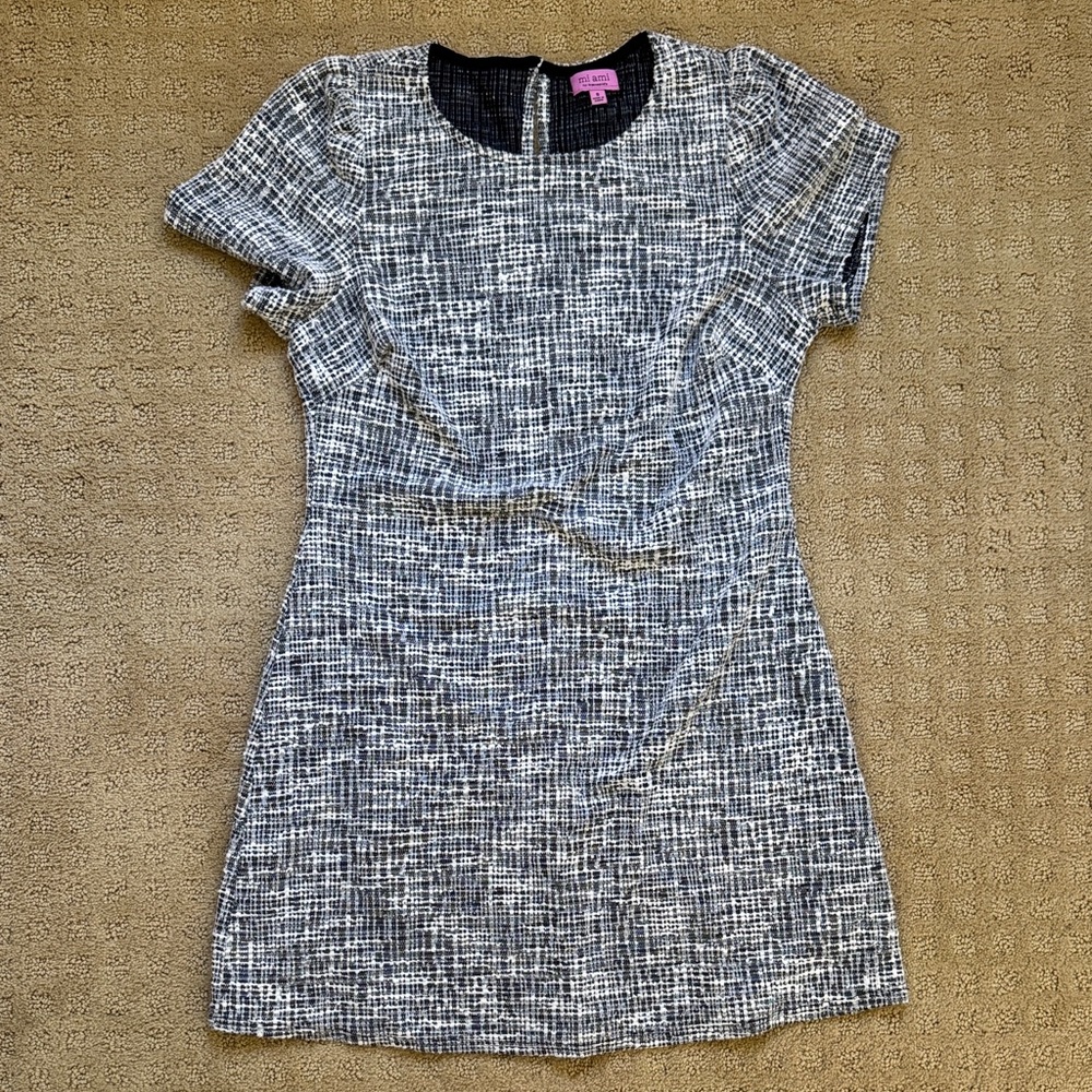 Francesca's Collections Black and White Mini Dress
